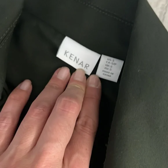 Fall/Spring olive green peacoat - Picture 3 of 8